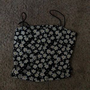Flower crop top tank!